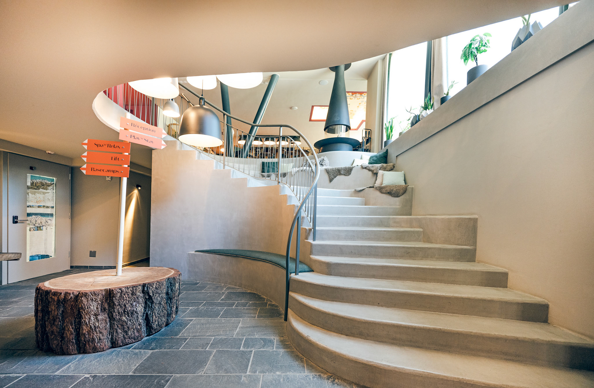 Hotel Carina staircase
