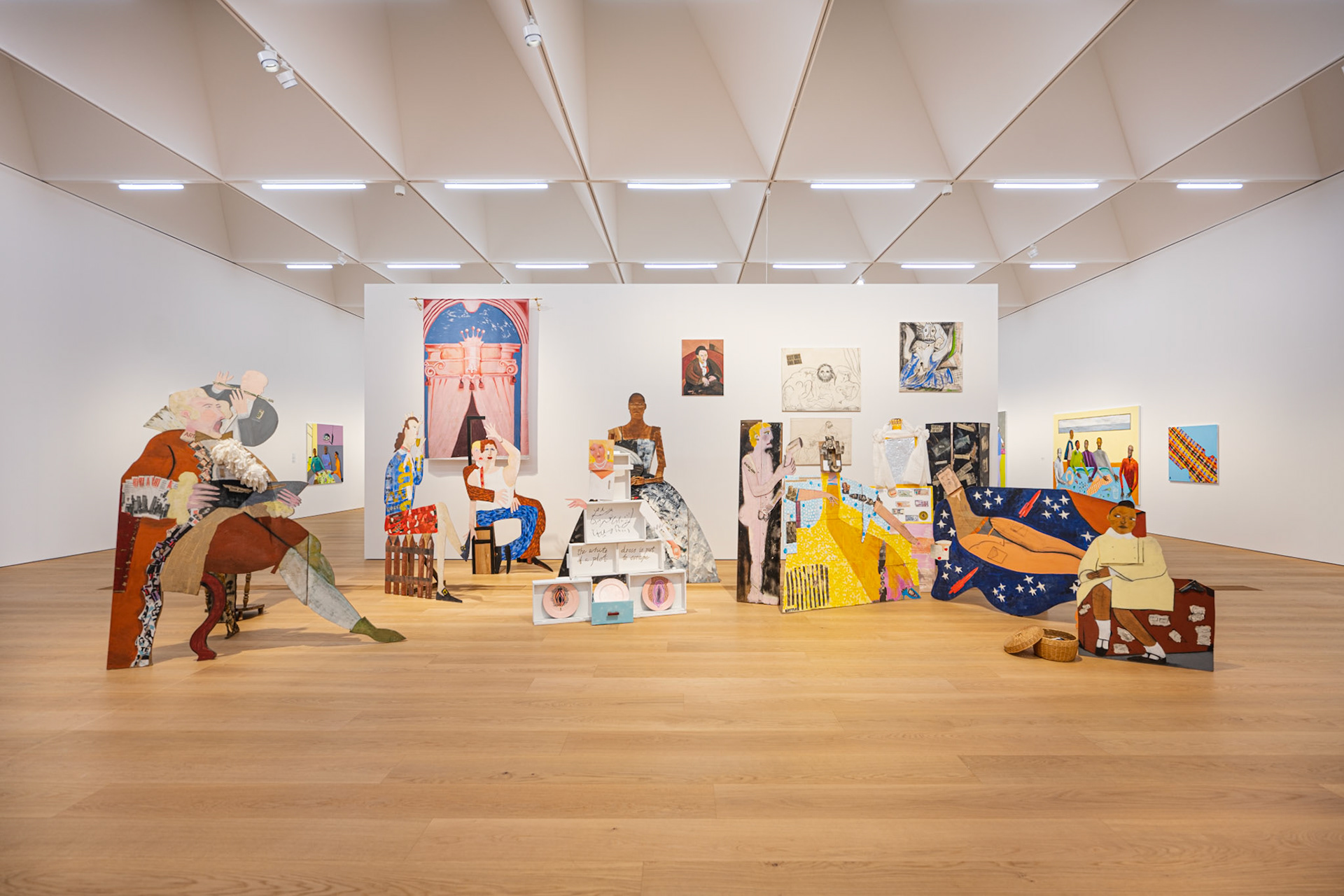Lubaina Himid, A Fashionable Marriage, 1984 - 1986