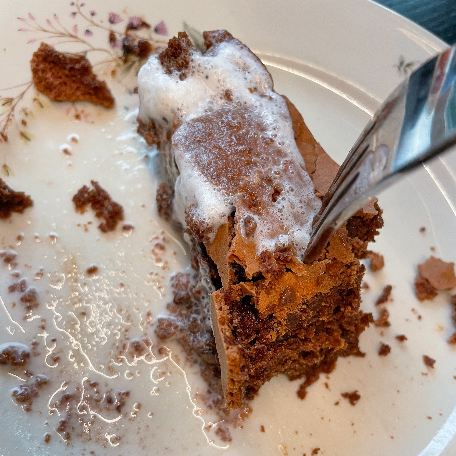 Torta rotta with black Swiss chocolate