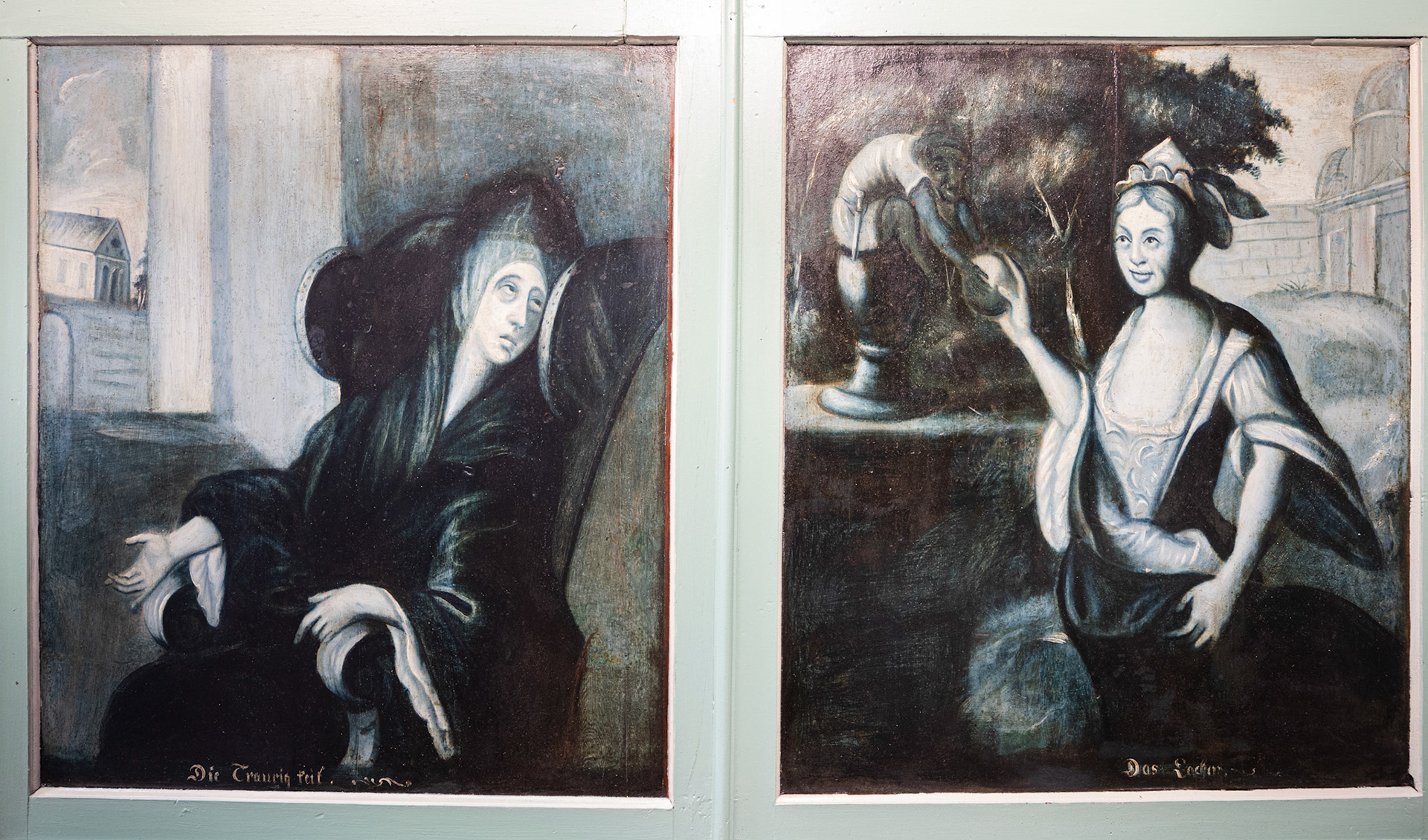 grisaille paintings