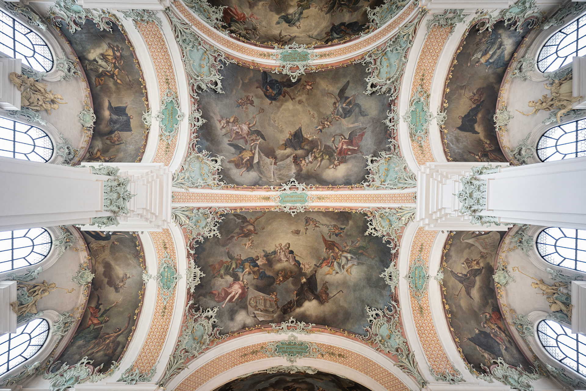 Stiftskirche St. Gallus und Otmar ceiling