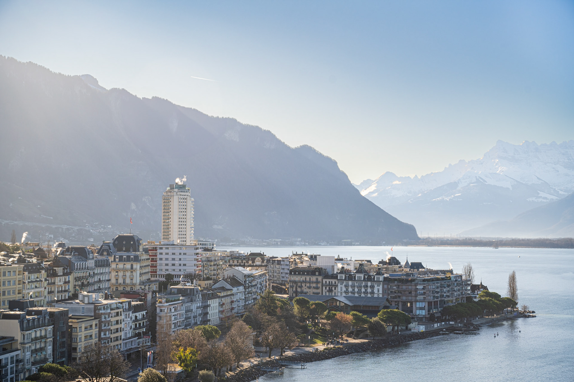 Montreux in the early morning light