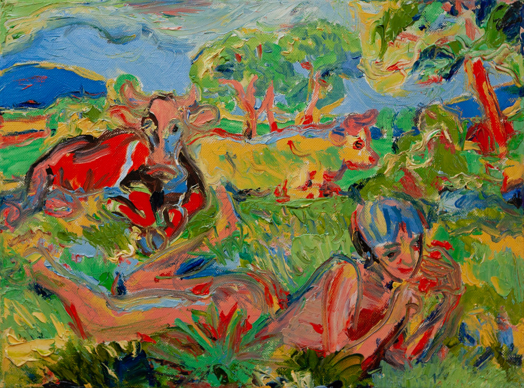 Facebook friends, 30 x 40 cm, oil on canvas