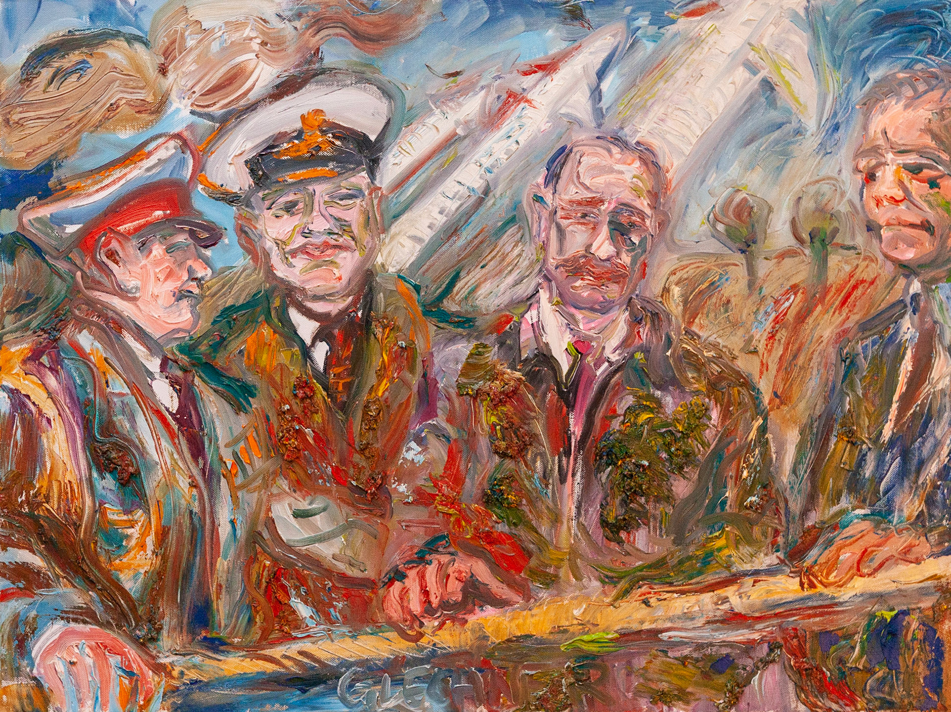 Man hat mir meine Truthenne gestohlen, 60 x 80 cm, Öl auf Leinwand