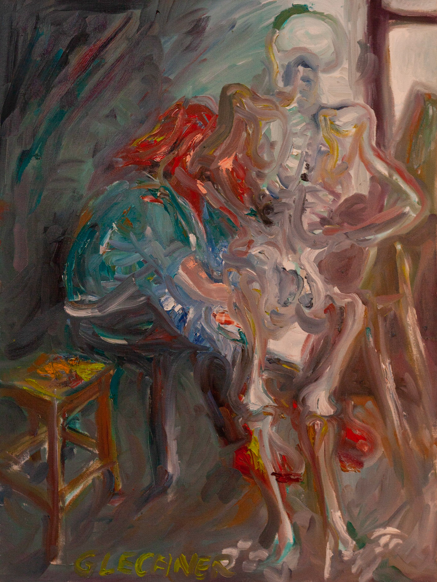 Naer het Leven, 80 x 60 cm, Öl auf Leinwand