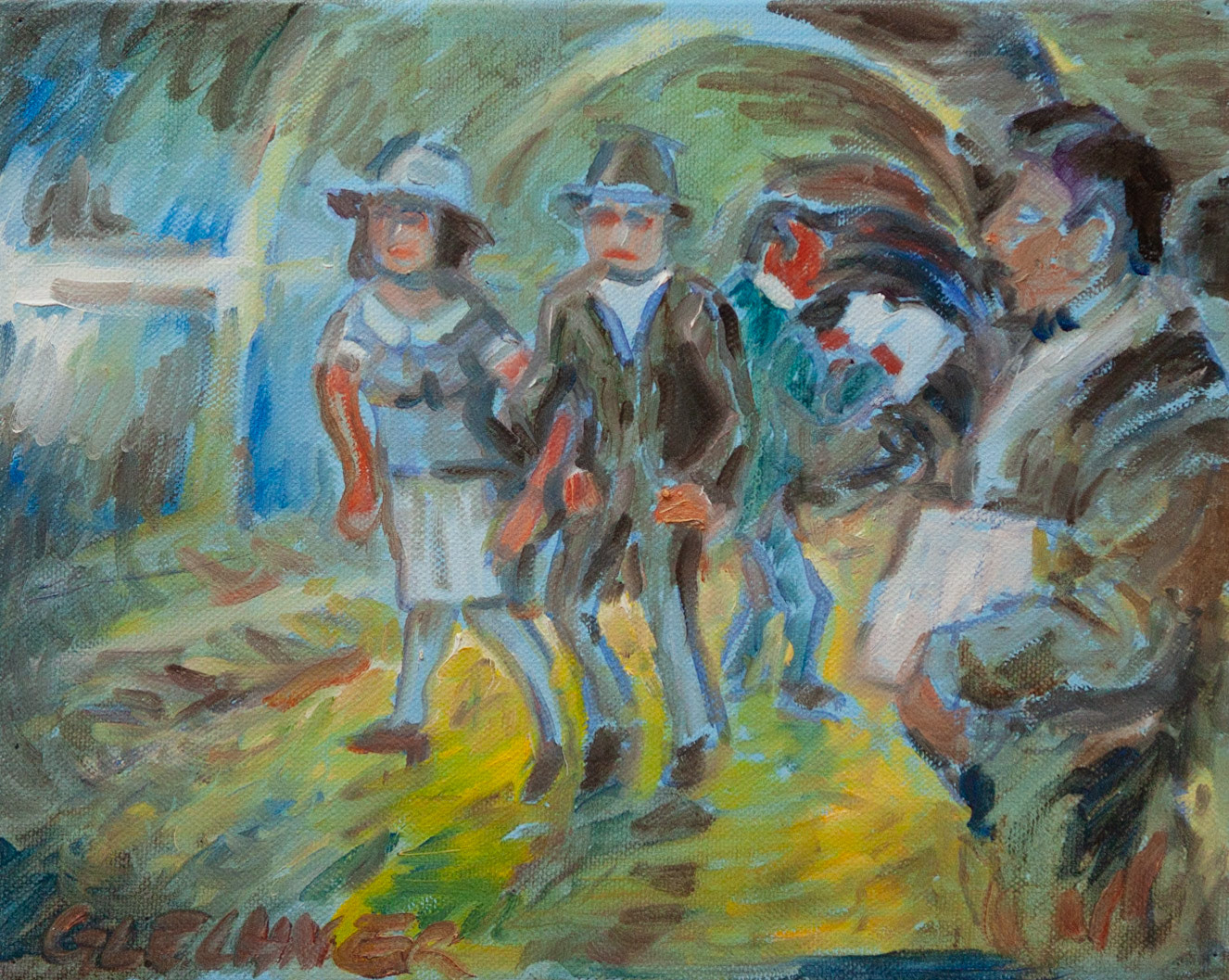 Underground, 24 x 30 cm, oil on canvas
