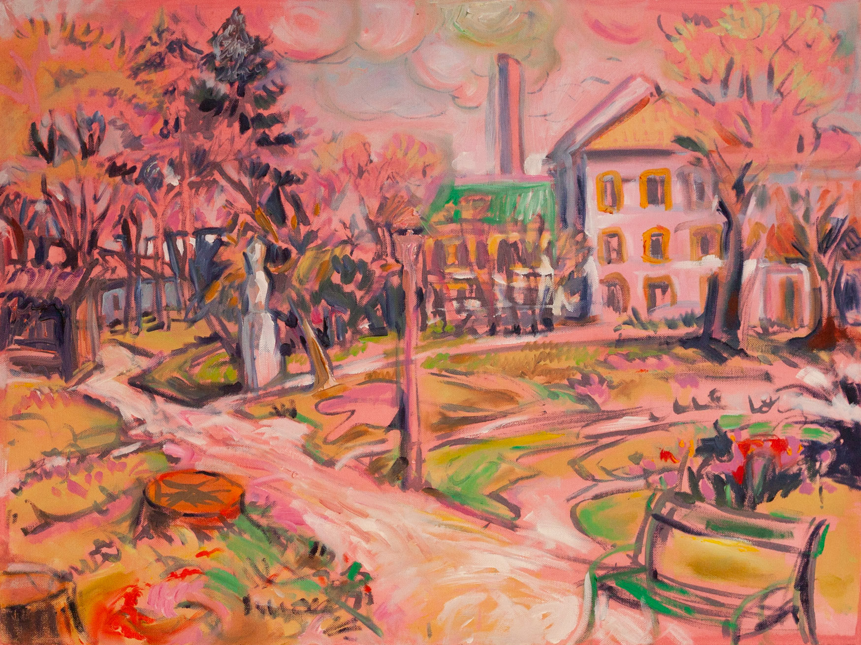 Ansicht eines Rosa Parks, 60 x 80 cm, Öl auf Leinwand