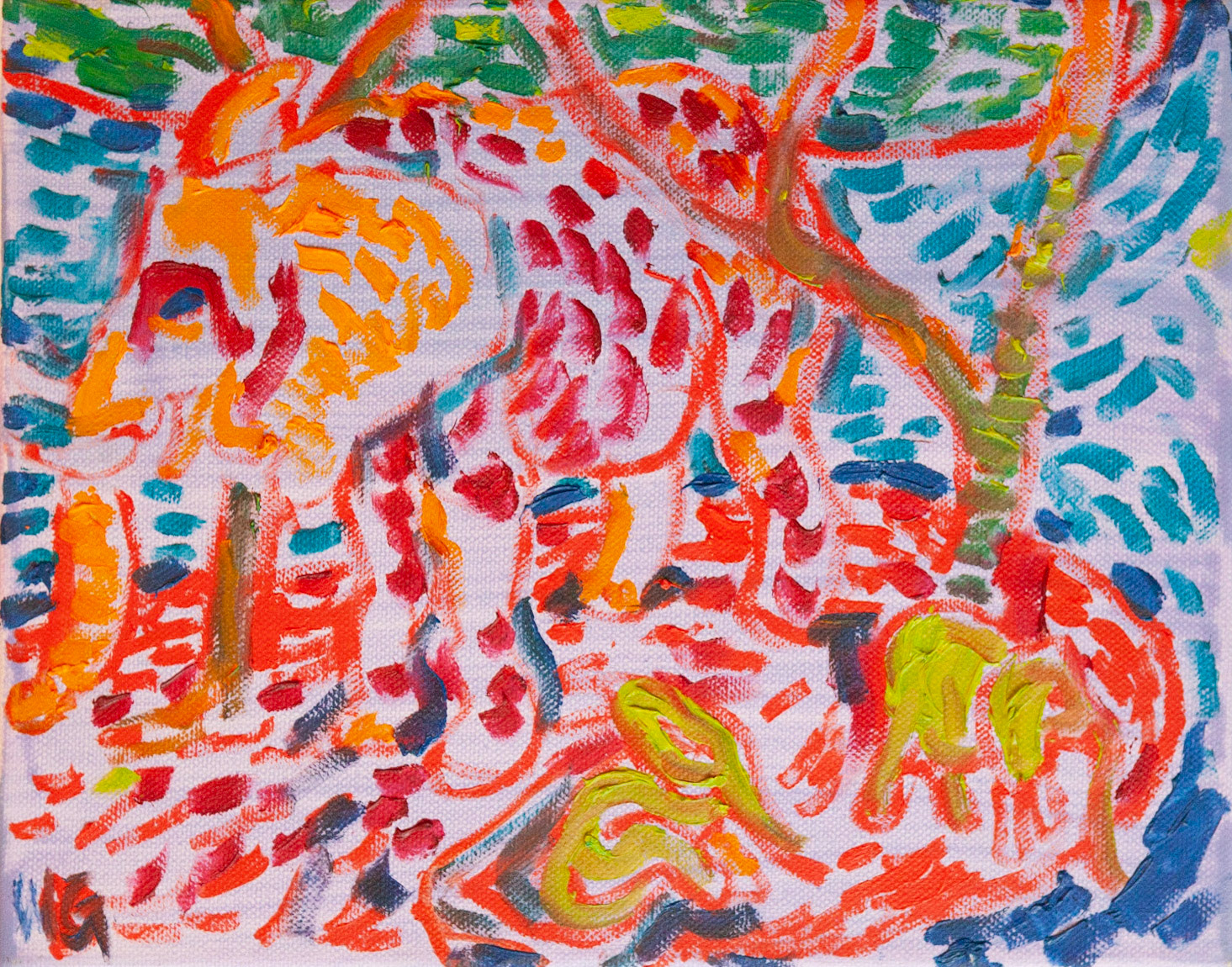 Scarlet Elephant, 24 x 30 cm, oil on canvas