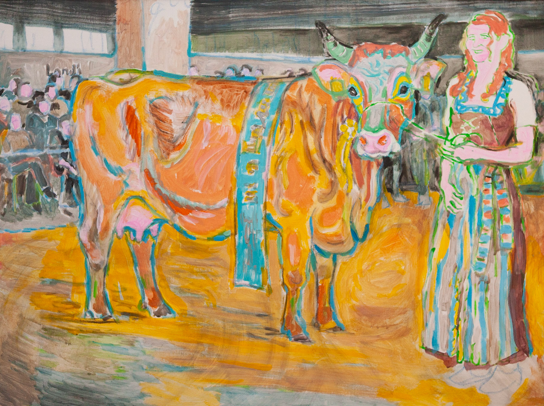 Missenwahl, 60 x 80 cm, Öl auf Leinwand