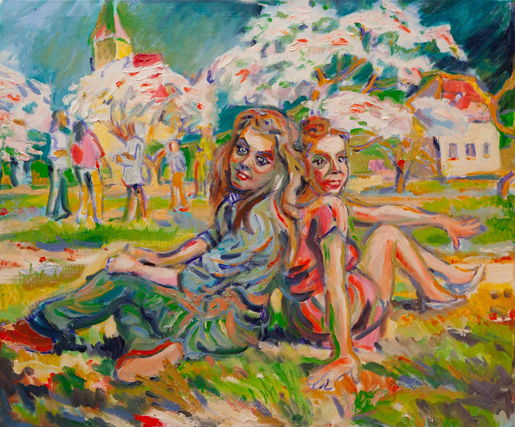 Frühling, 50 x 60 cm, Öl auf Leinwand