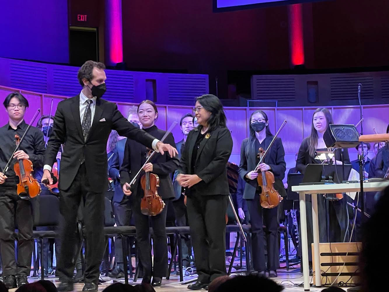 On stage with Lucas Waldin