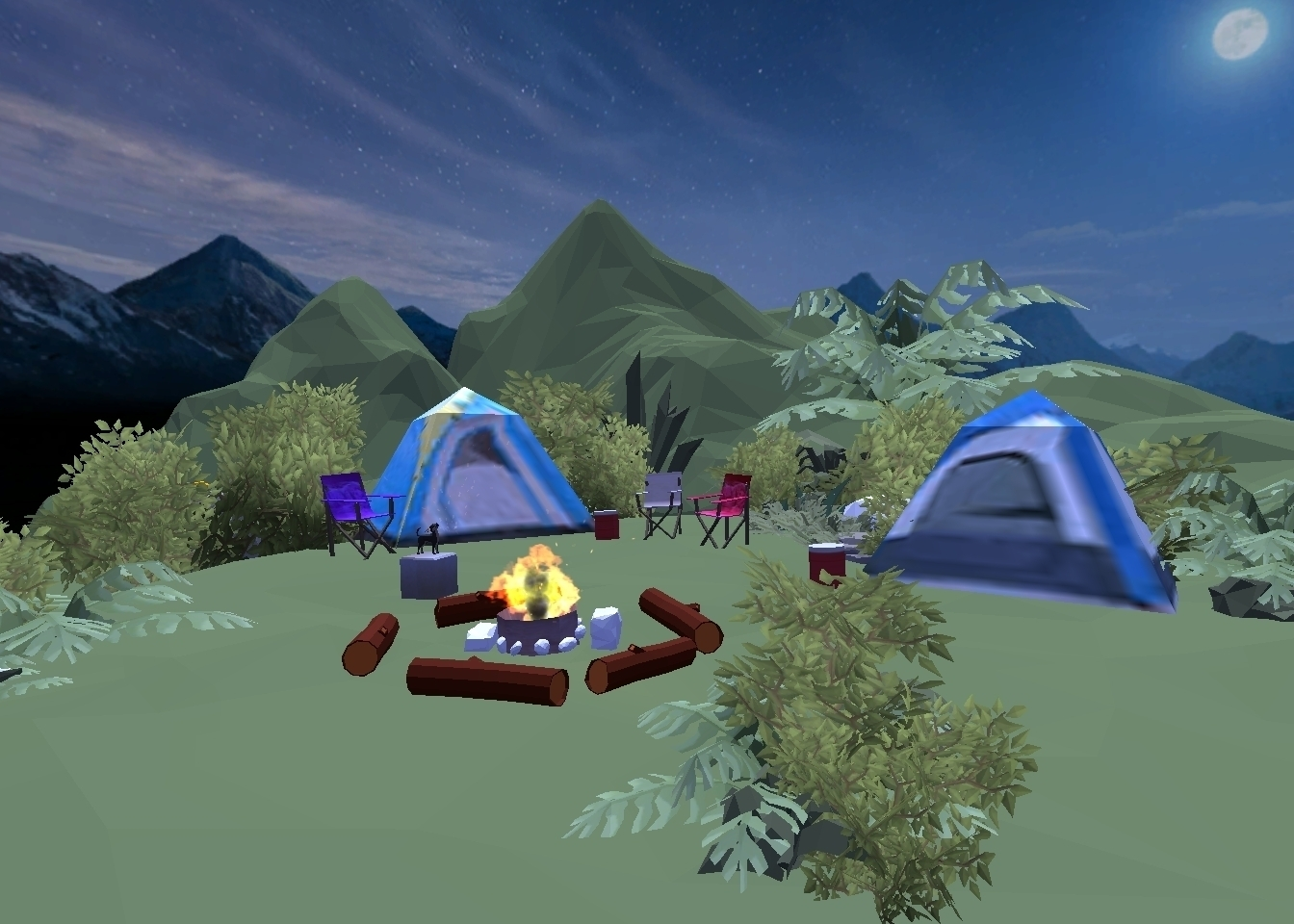 Camp Alpha: typical site
