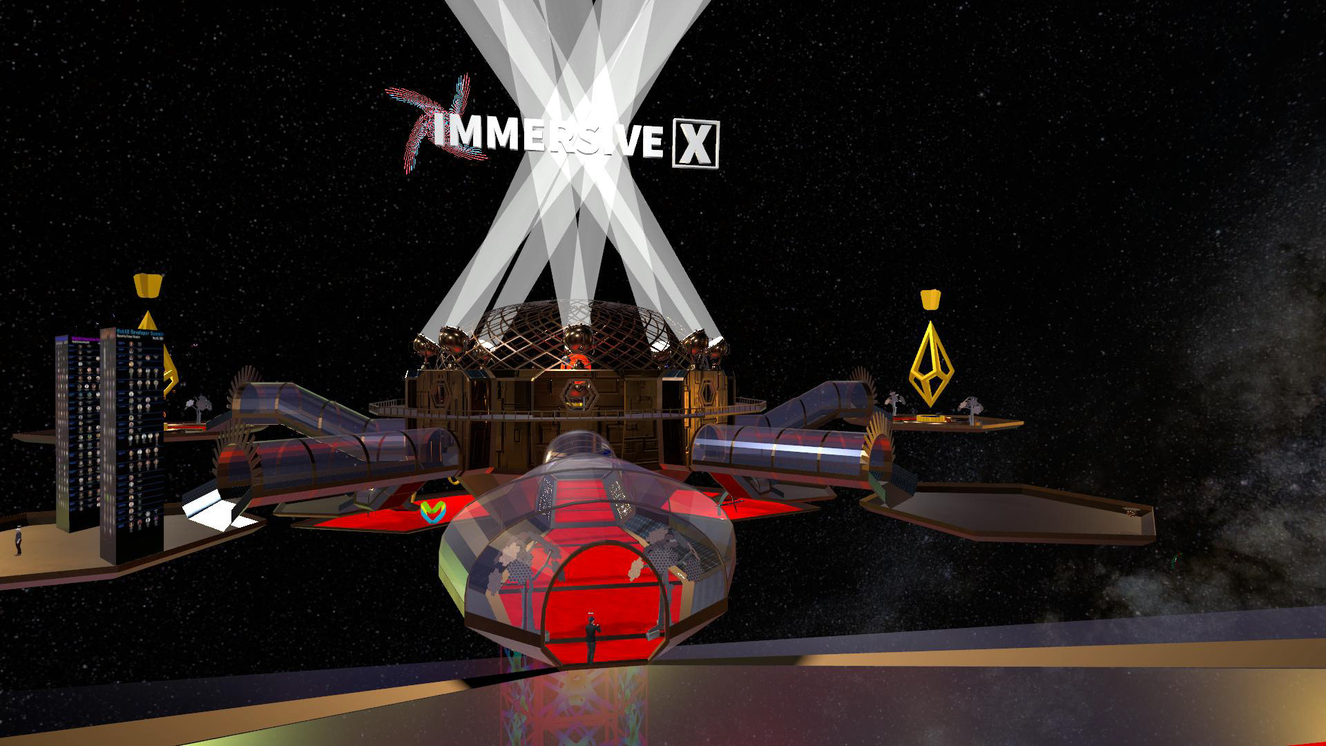 We were ushered into the Immersive X headquarters where I was thrilled to be interviewed on the red carpet!