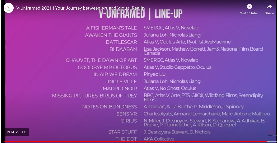 We proudly represented BC Showcase at VIFF Immersed and V-Unframed 2021