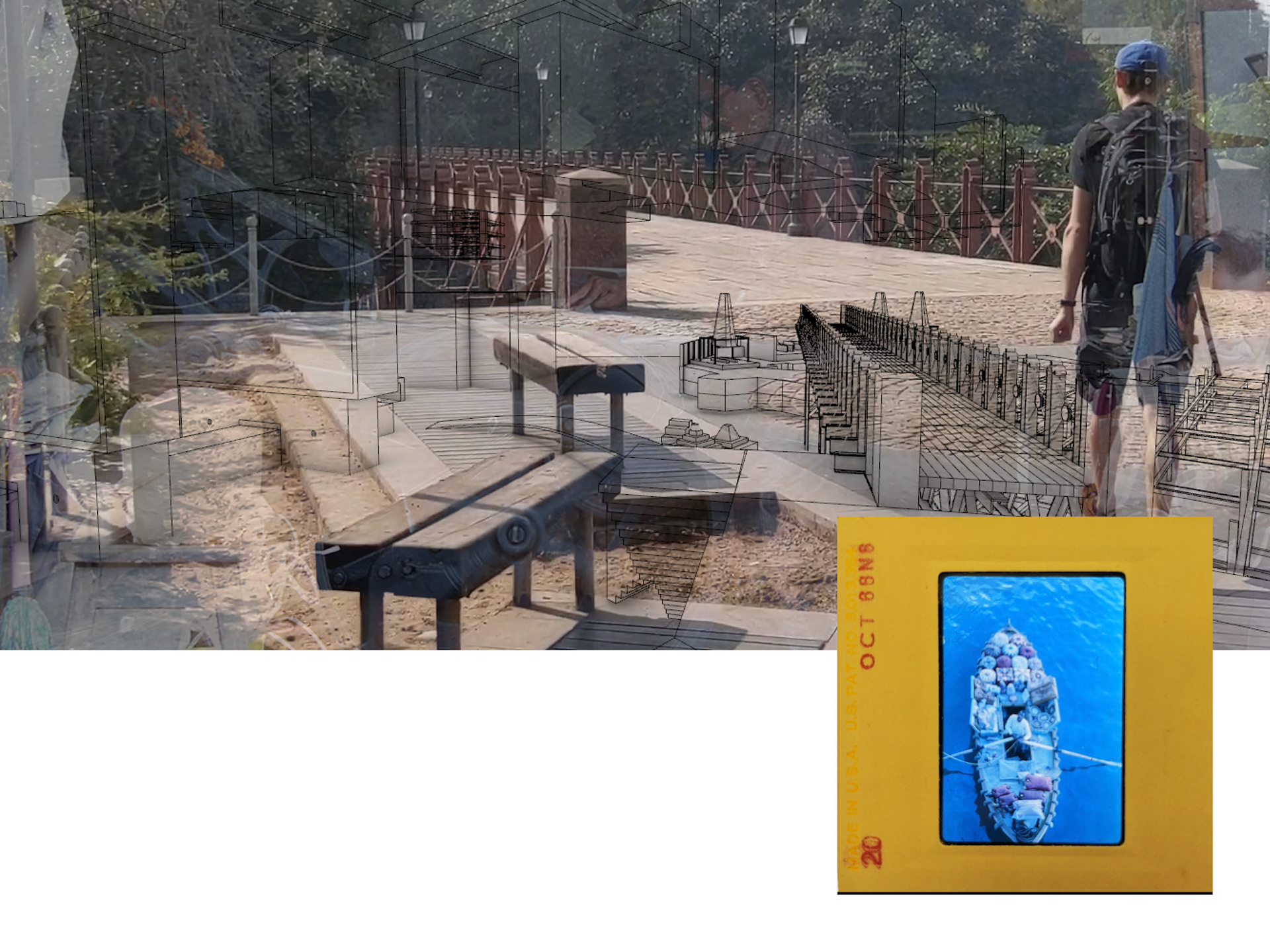 Frame: 001 || Slide No.3 || Location: Merchant Boat, In sea, under bridge or pavement