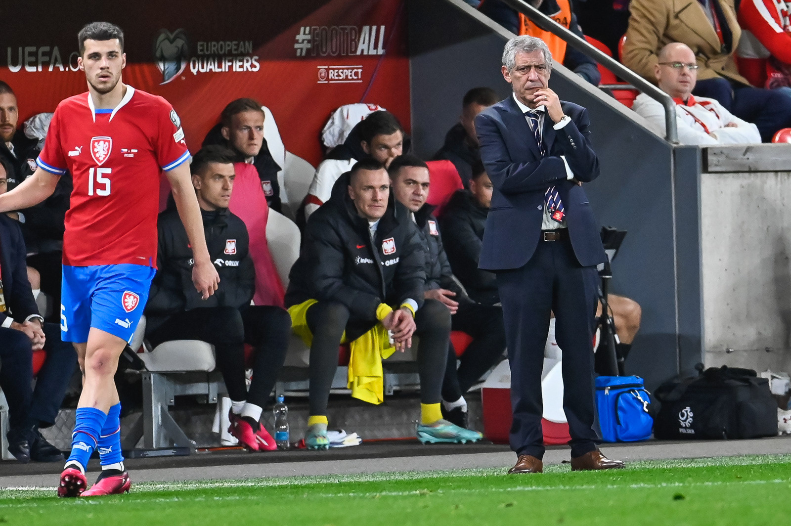 Eliminacje Euro 2024: Czechy - Polska 3:1. N/z Fernando Santos