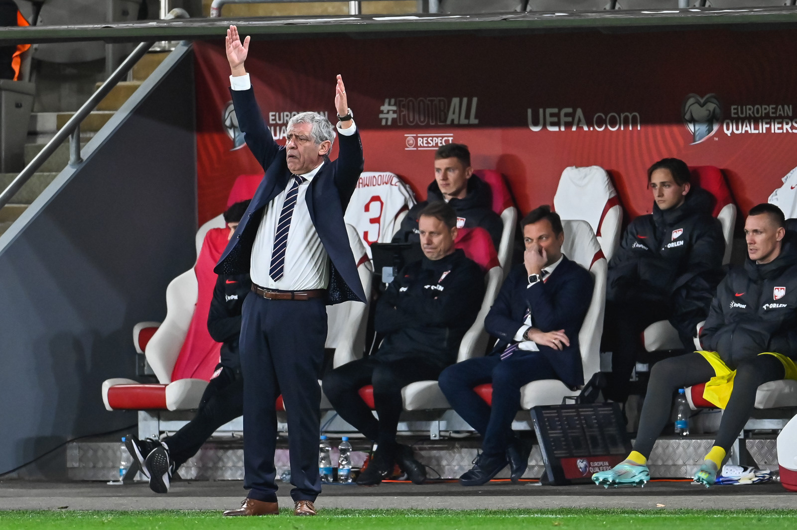 Eliminacje Euro 2024: Czechy - Polska 3:1. N/z Fernando Santos