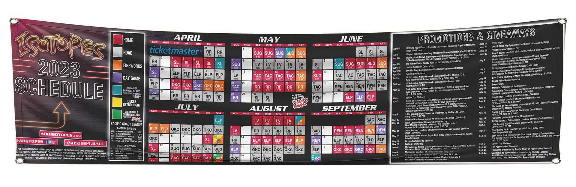 Schedule Banner