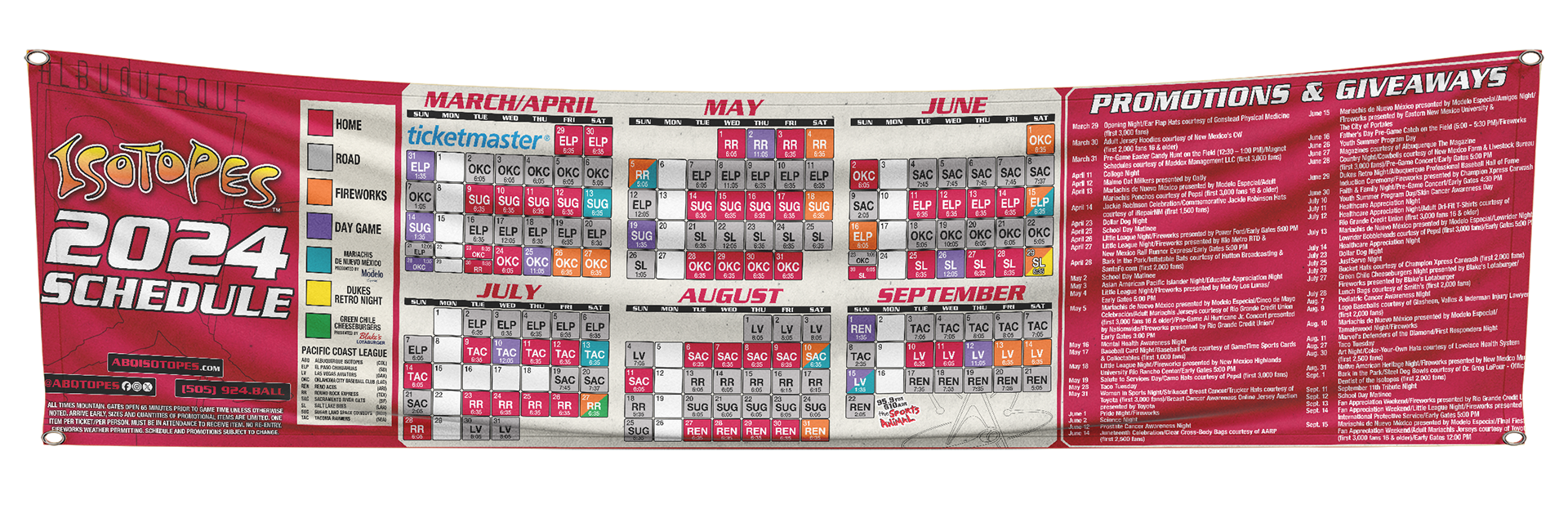 Schedule Banner