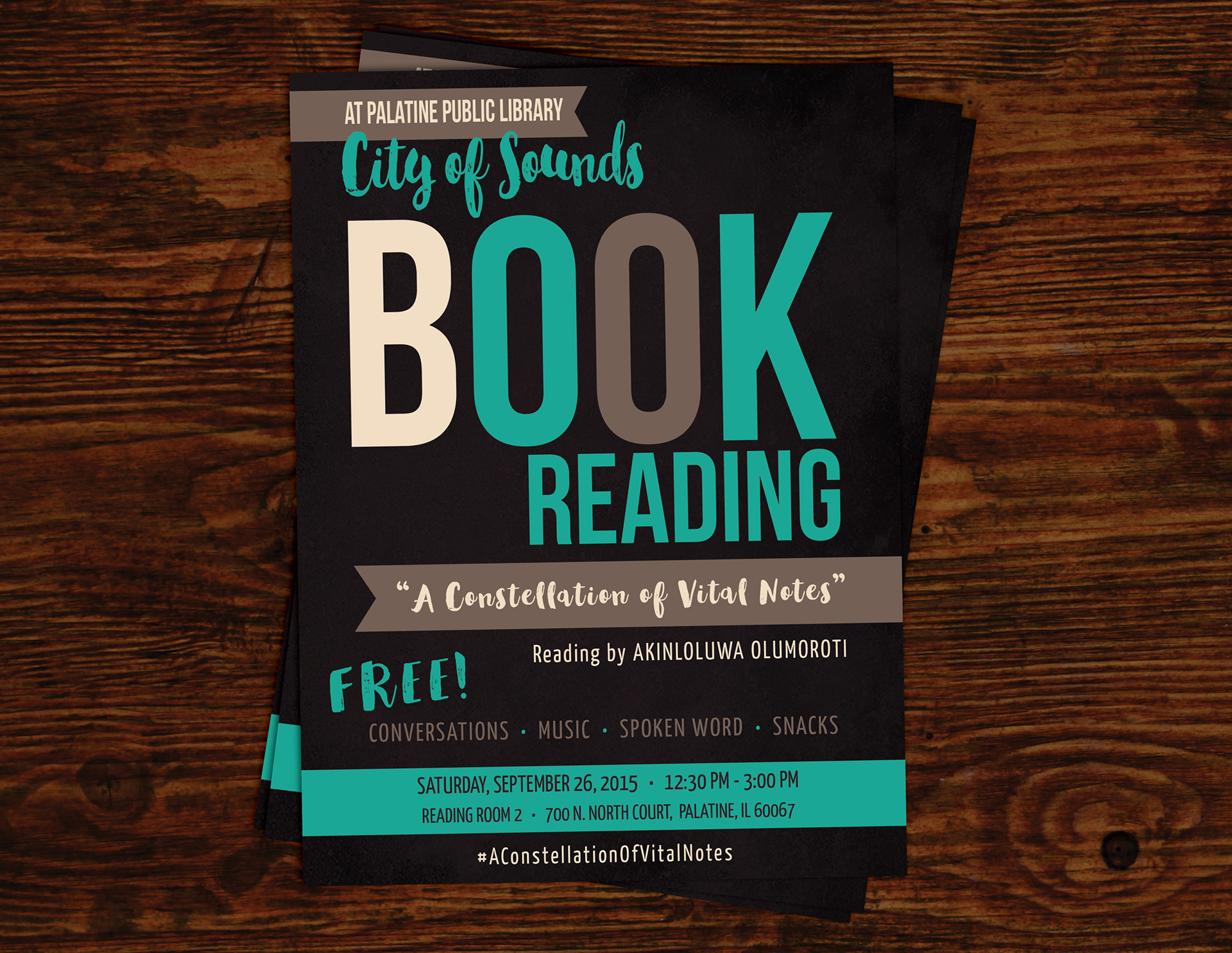 Katelyn Arquette - Book Reading Flyer