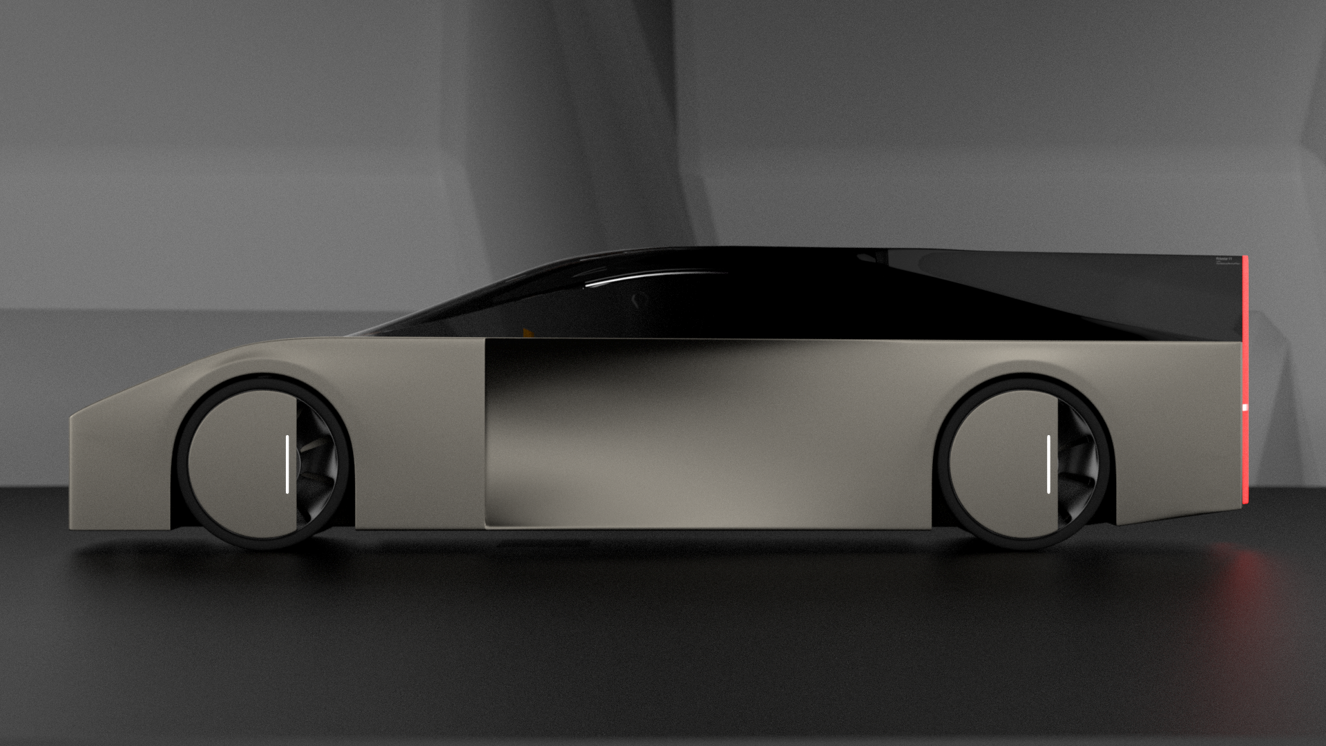 The vertical fins make the Polestar 11 resemble a Volvo wagon!