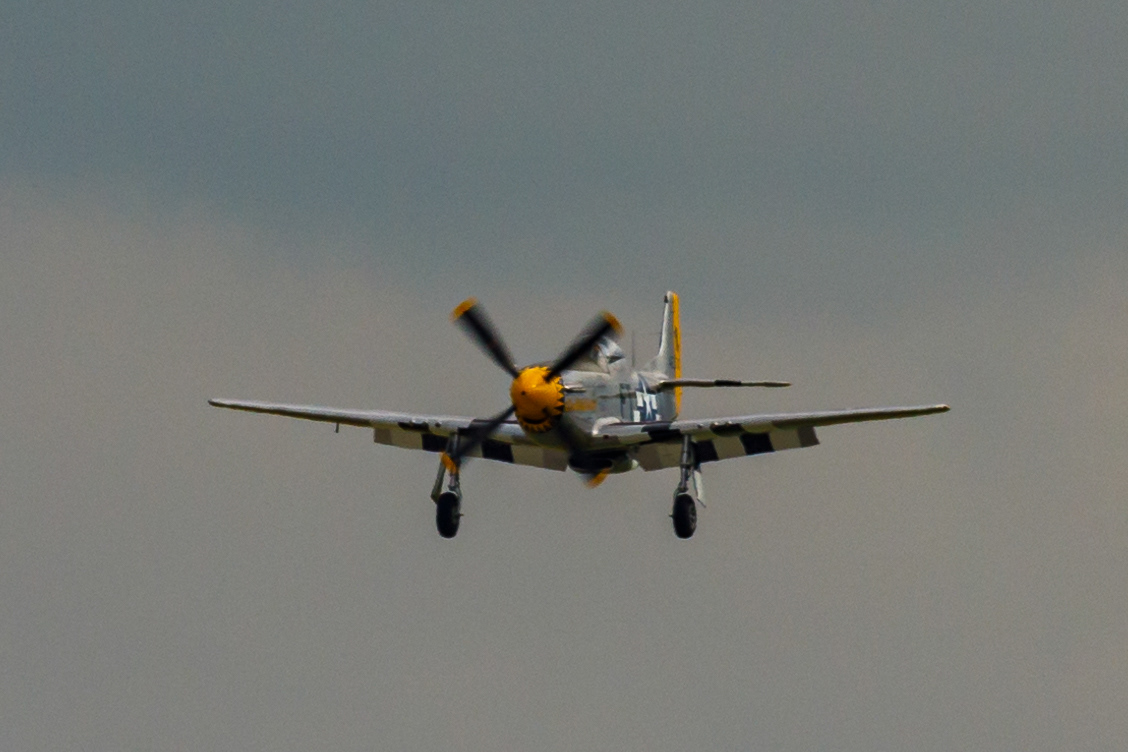 P-51 Mustang on approach