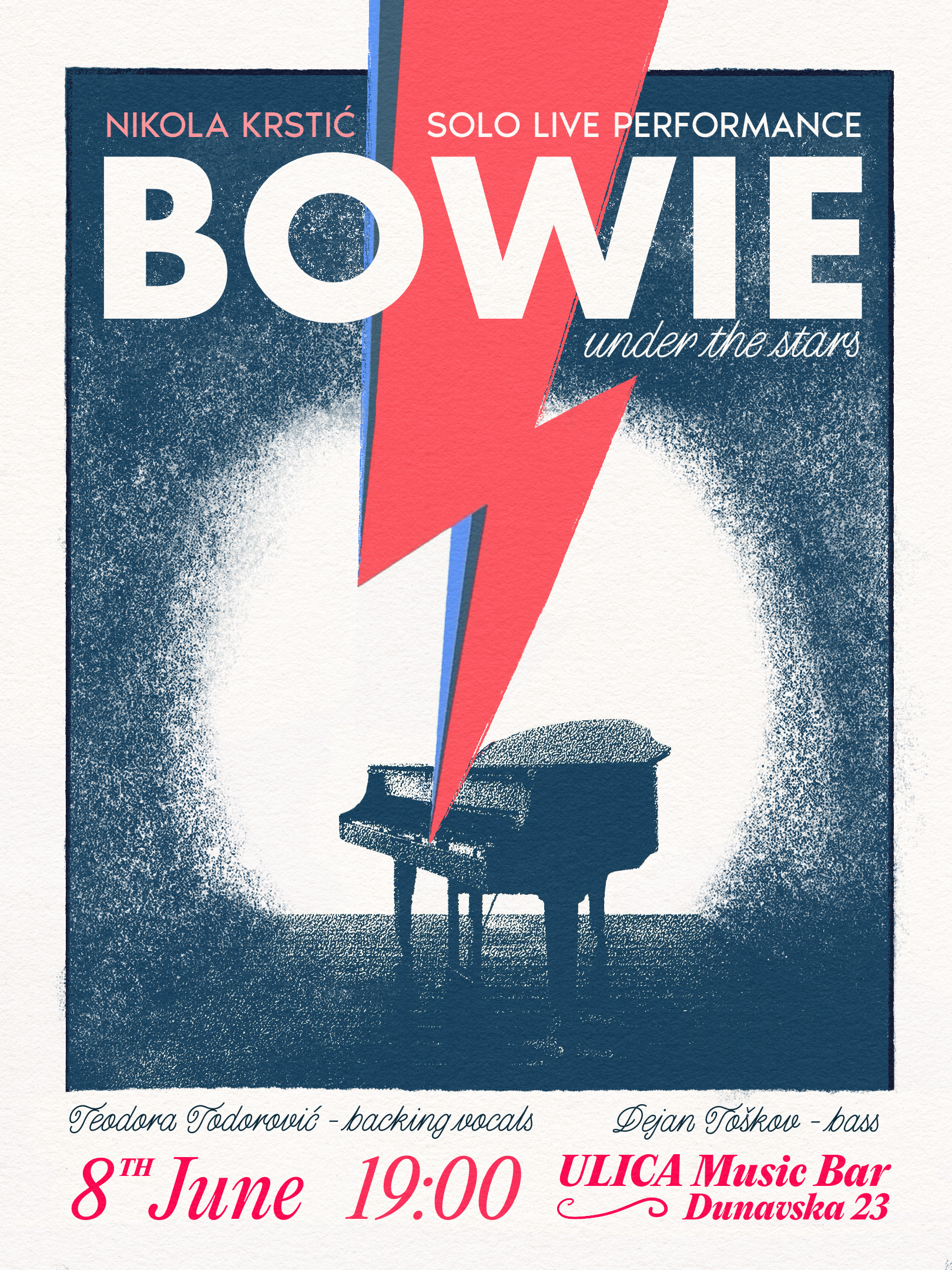 David Bowie poster, Nikola Krstic poster, plakat, Bowie plakat, 29 Poster Biennale Katowice, Ursula Roslon