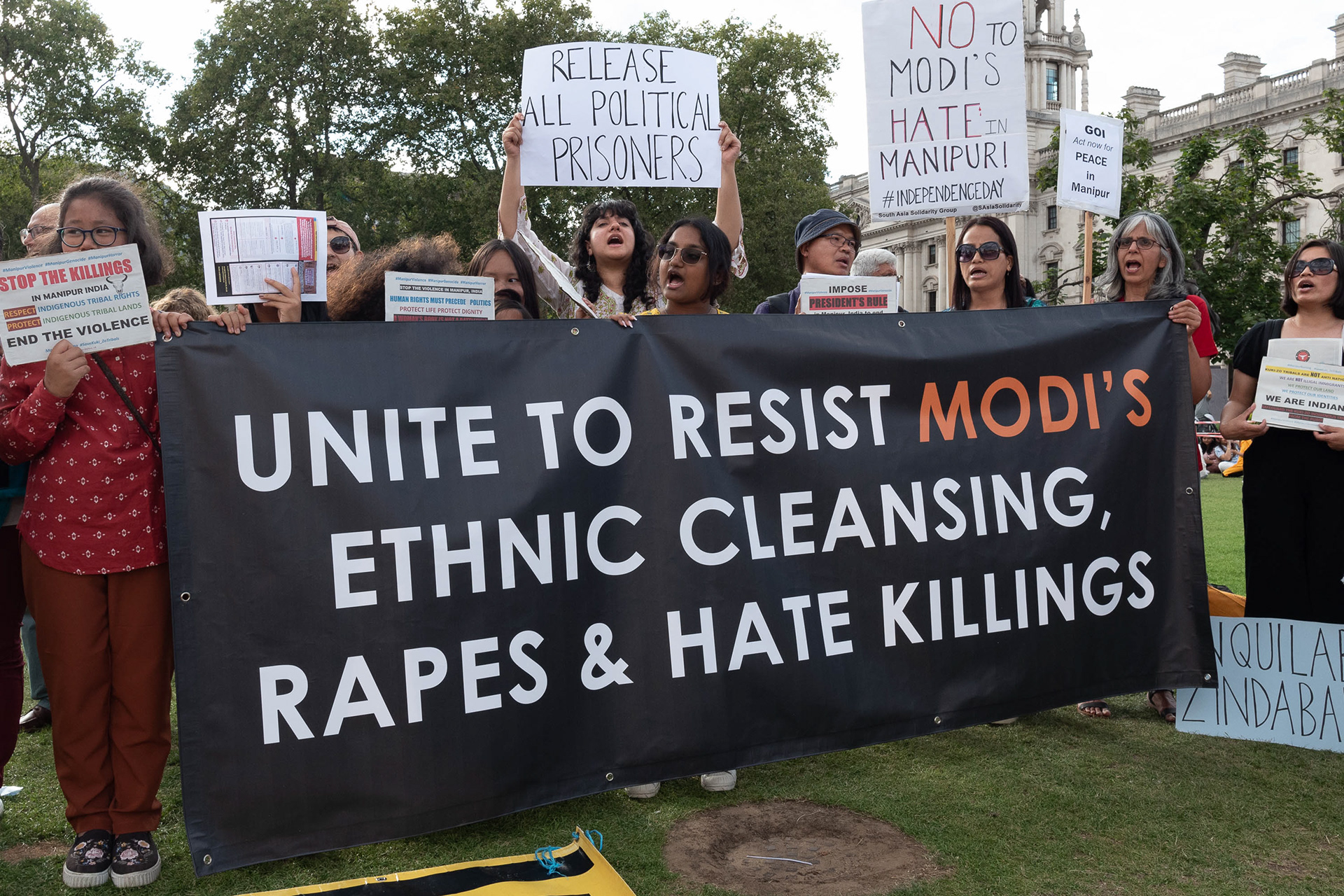 Stop The Manipur Killings demo © Ron Fassbender