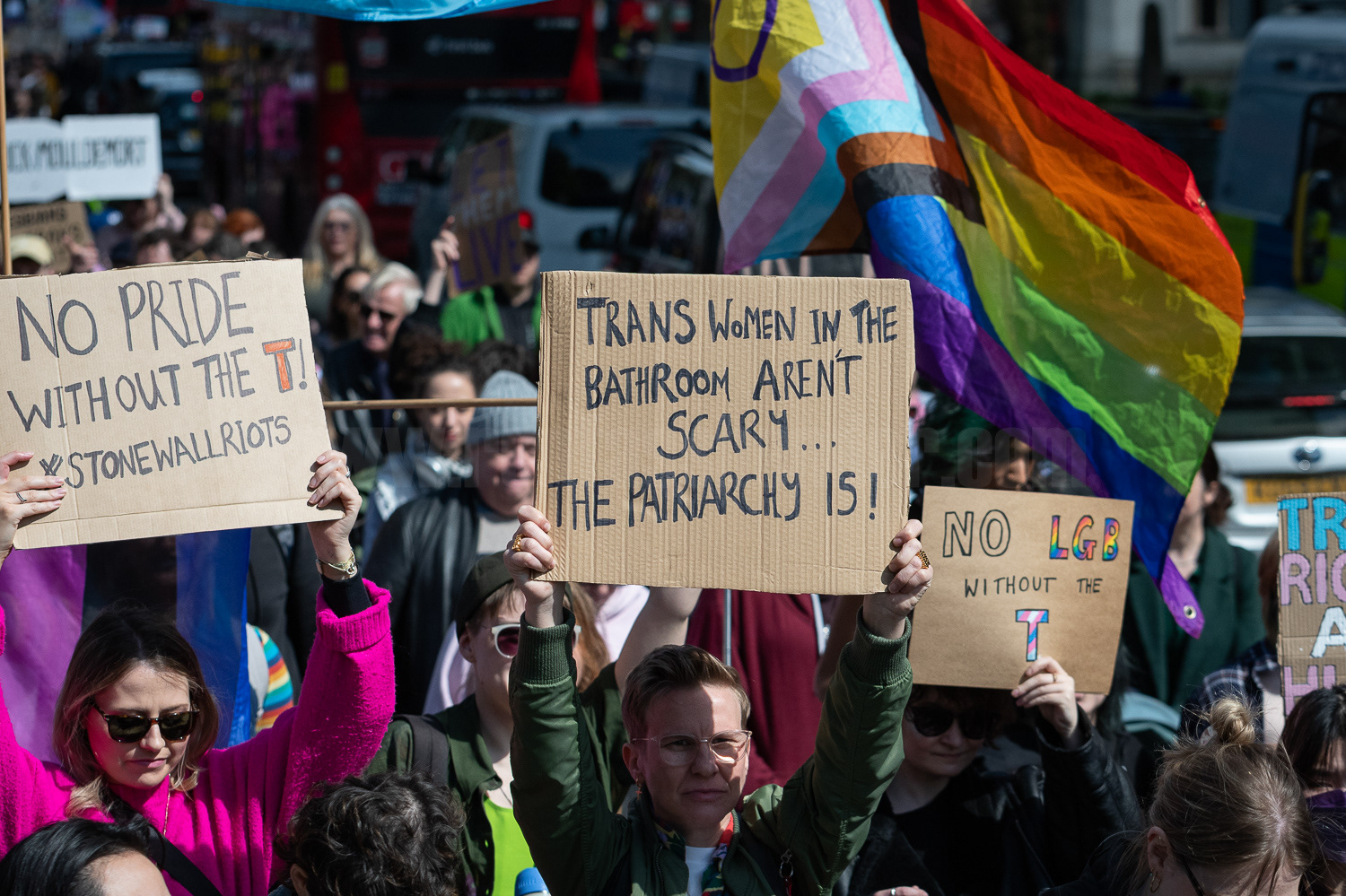 Trans rights demo, London © Ron Fassbender