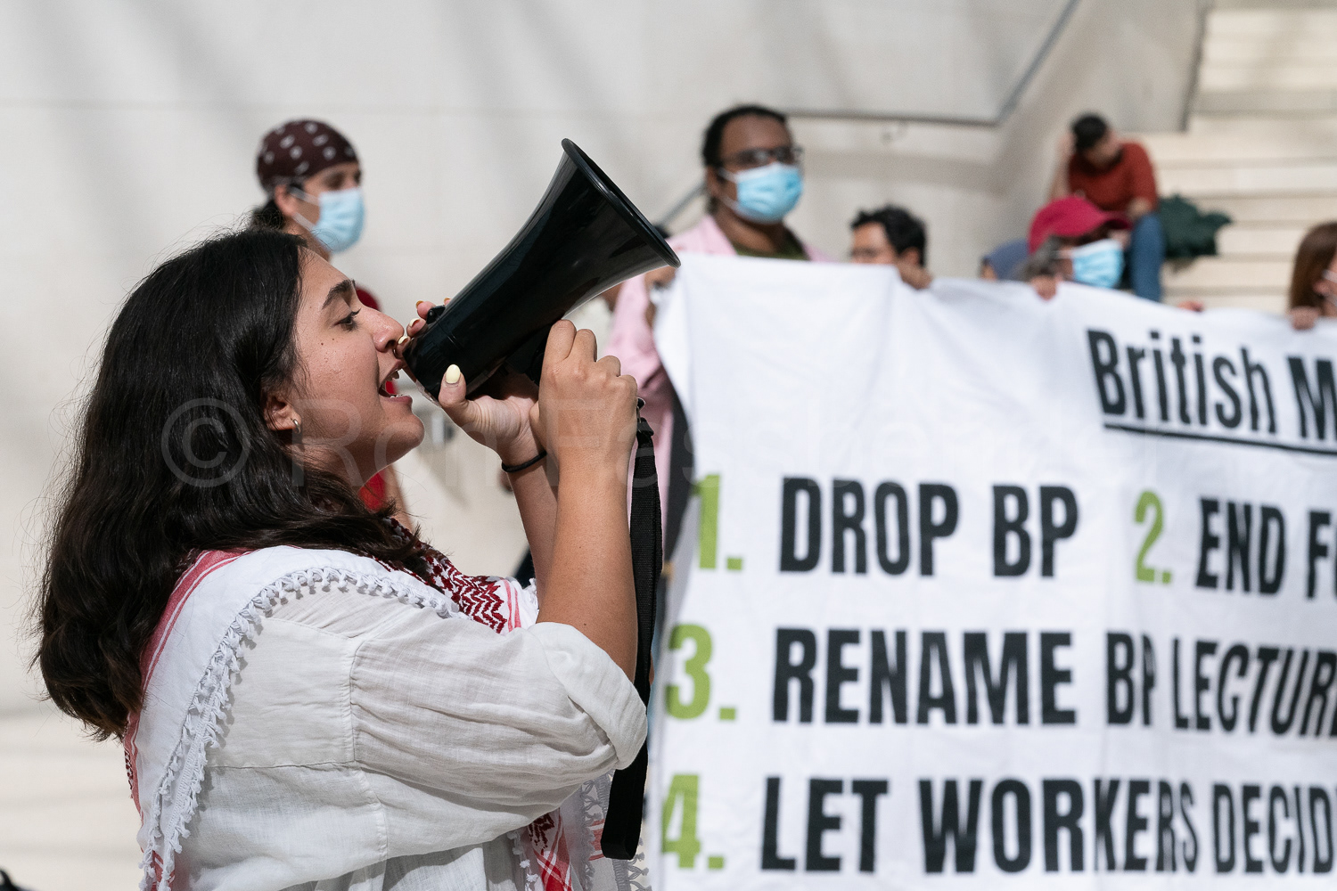 British Museum 'Drop BP' protest © Ron Fassbender
