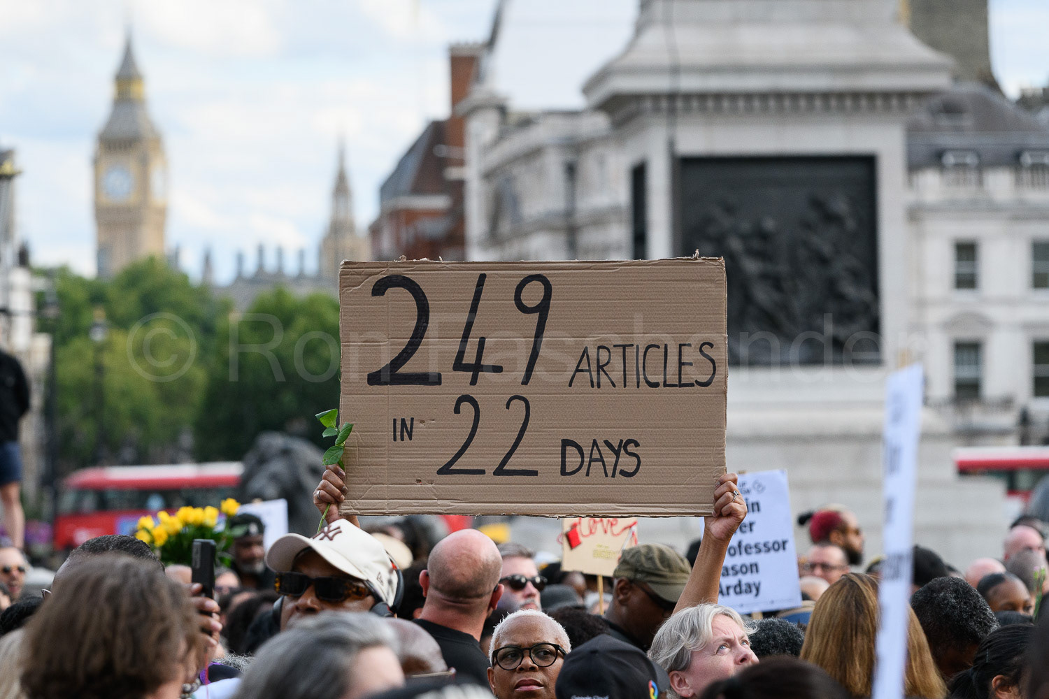 London vigil for Jason Arday © Ron Fassbender