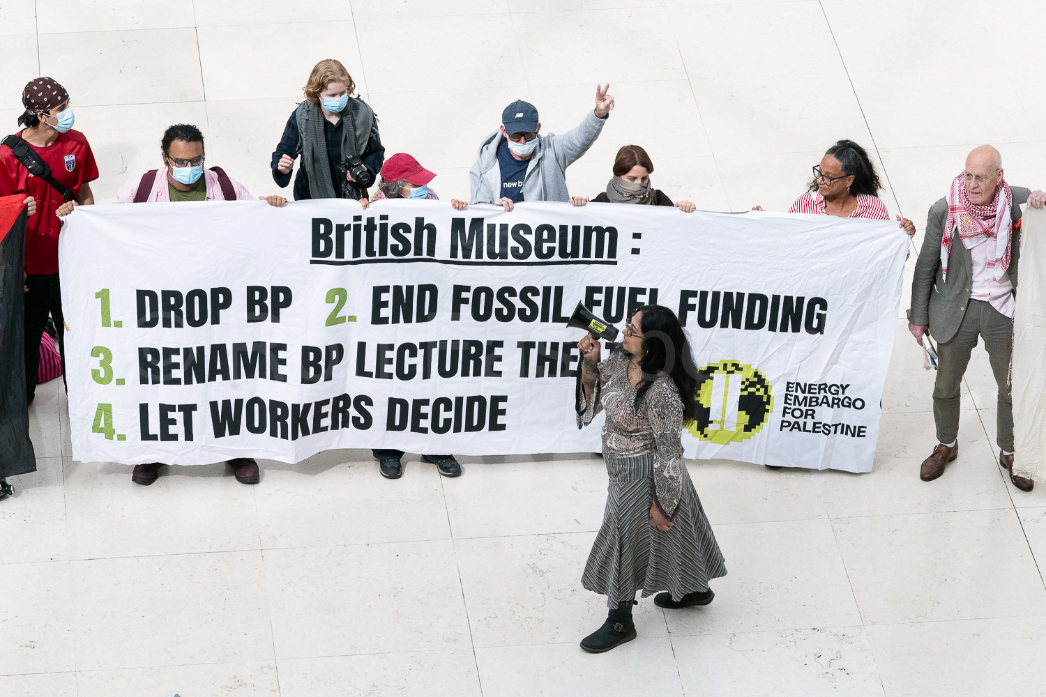 British Museum 'Drop BP' protest © Ron Fassbender