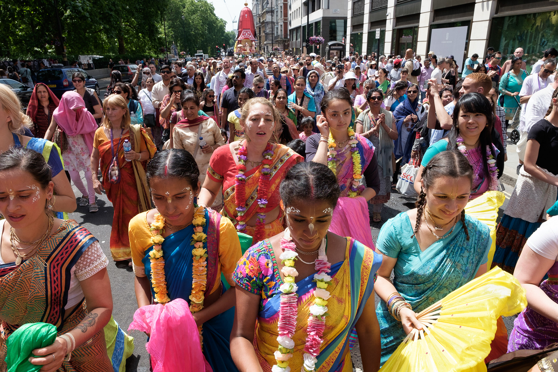 Ratha Yatra parade, London, UK. © Ron Fassbender