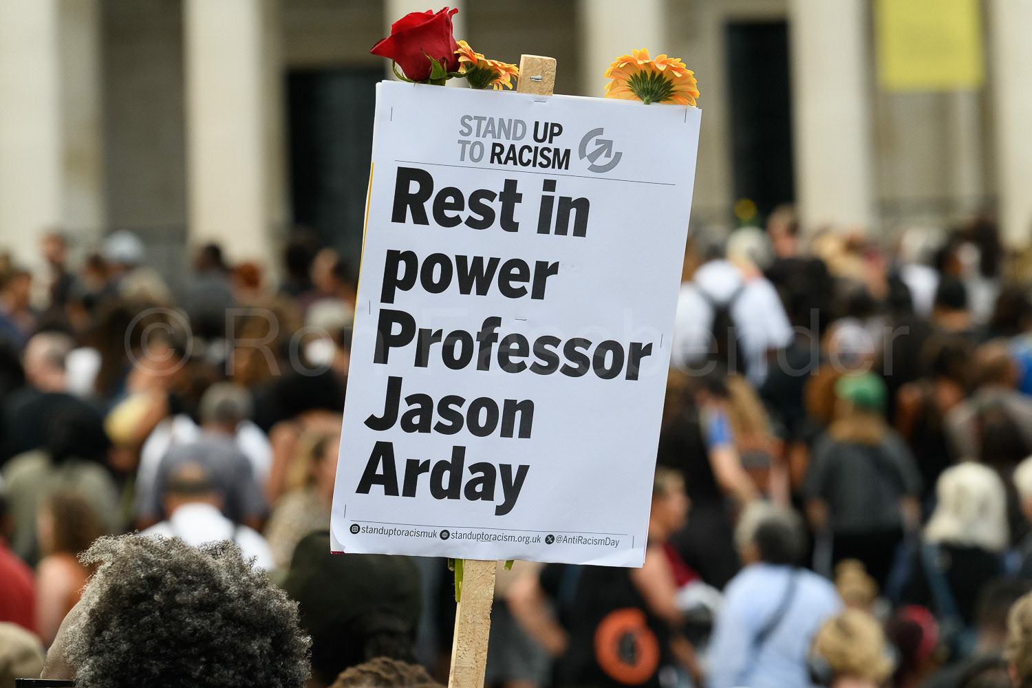 London vigil for Jason Arday © Ron Fassbender