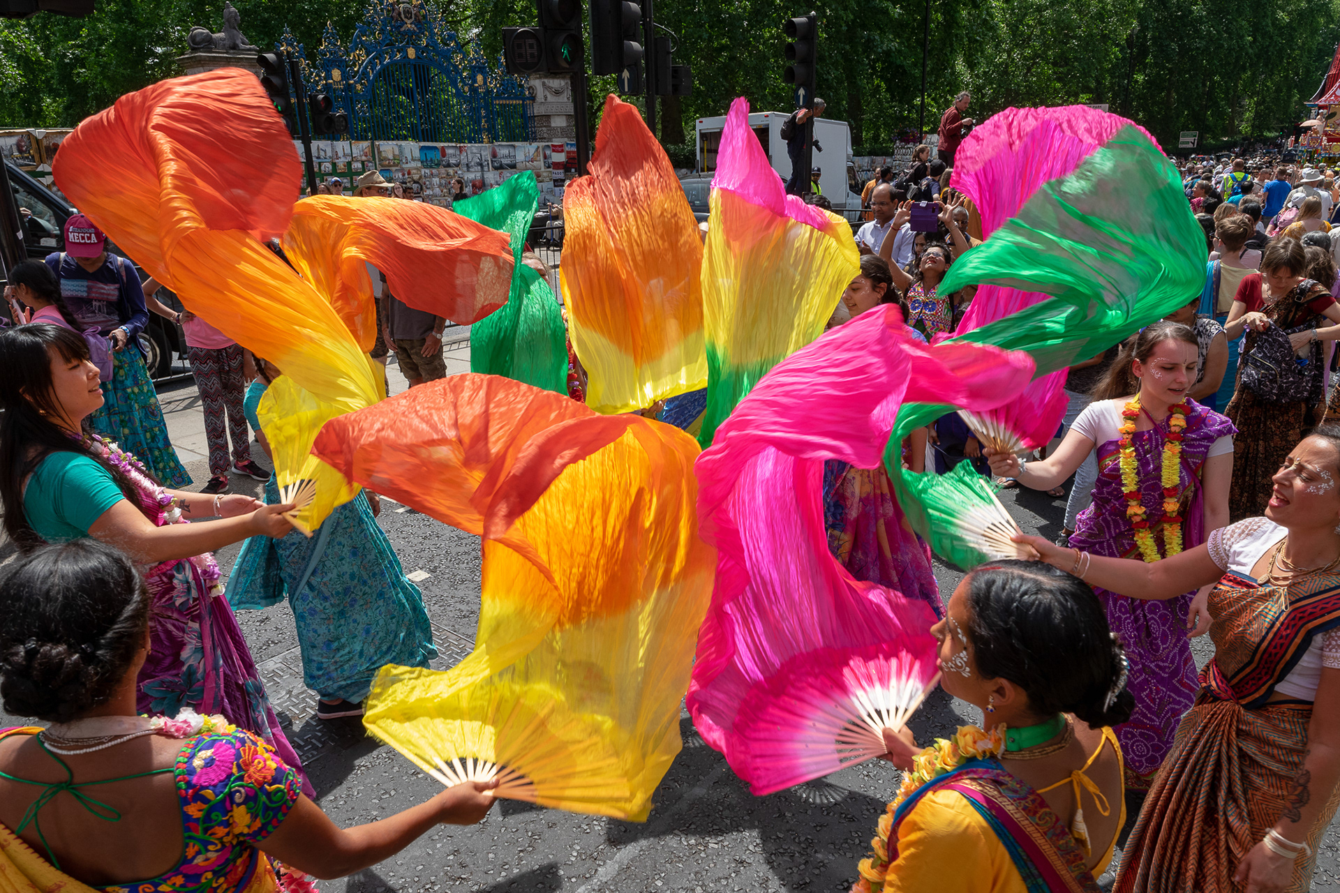 Ratha Yatra parade, London, UK. © Ron Fassbender