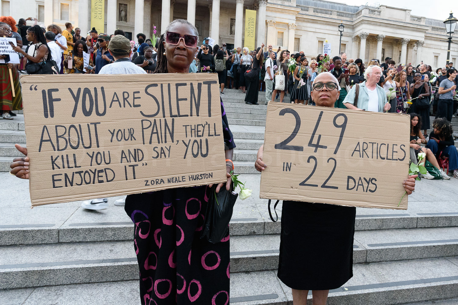 London vigil for Jason Arday © Ron Fassbender