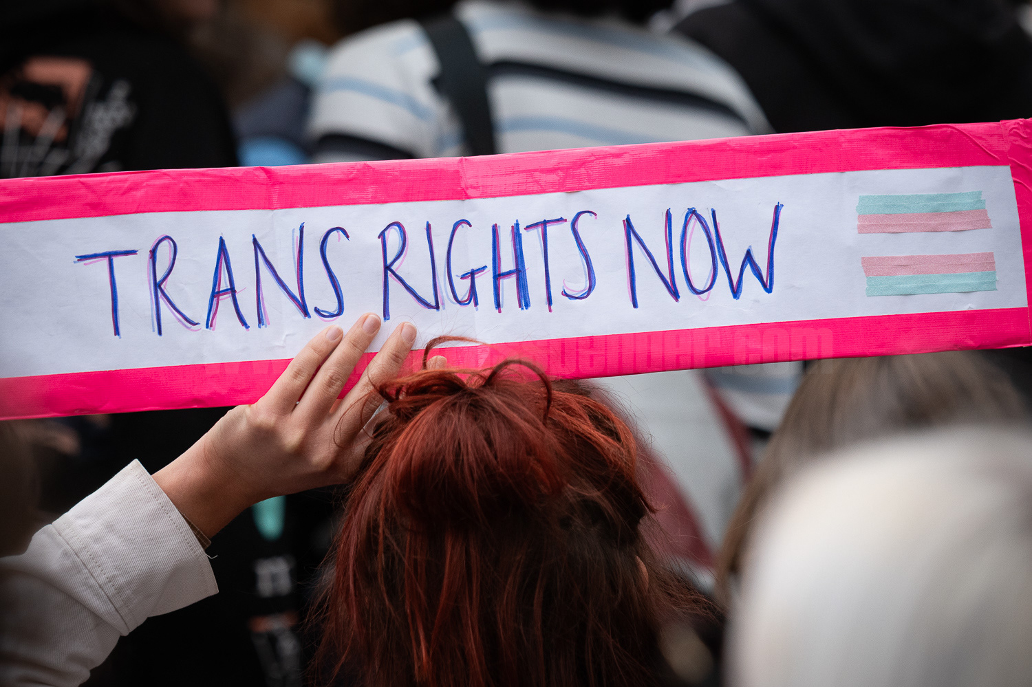 Trans rights demo, Parliament Square, London © Ron Fassbender