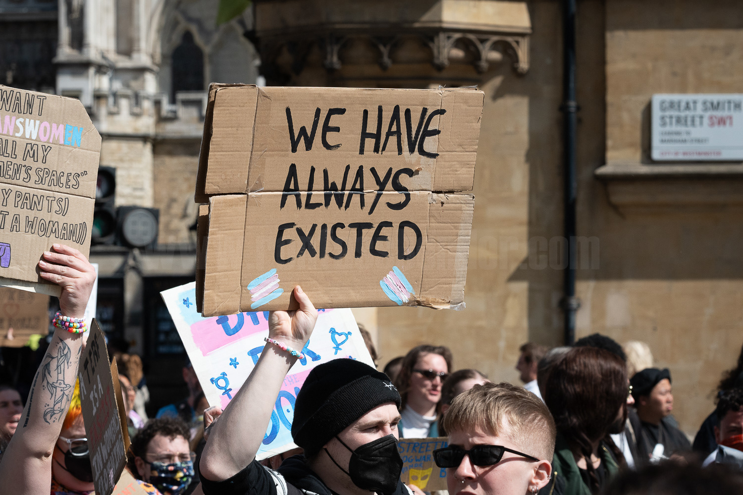 Trans rights demo, London © Ron Fassbender