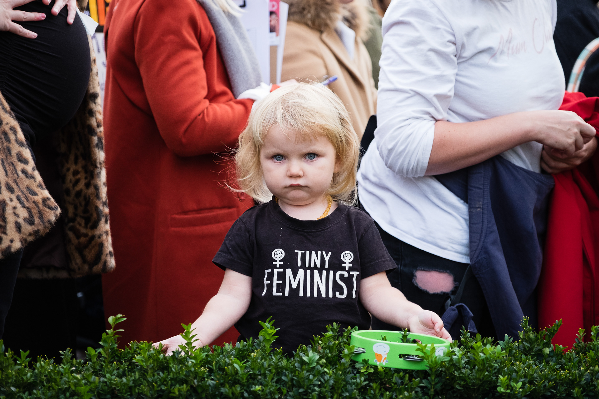 March of the Mummies - Women (and kids) call for equal pay in a demonstration organised by 'Pregnant Then Screwed', a campaign group fighting for the rights of working mums. © Ron Fassbender