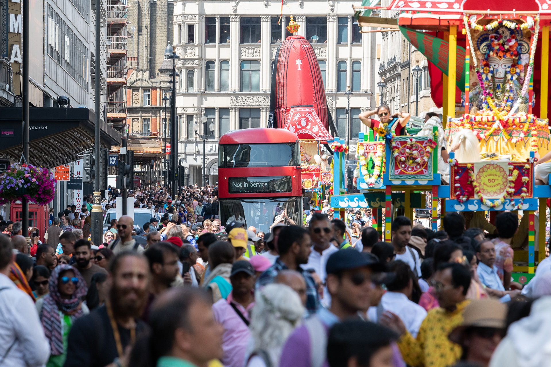 Ratha Yatra parade, London, UK. © Ron Fassbender