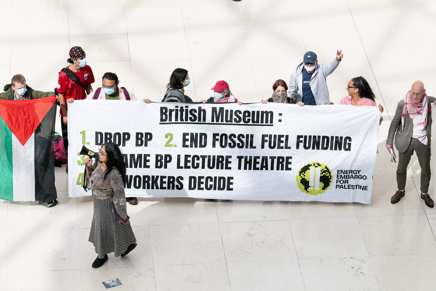 British Museum 'Drop BP' protest © Ron Fassbender