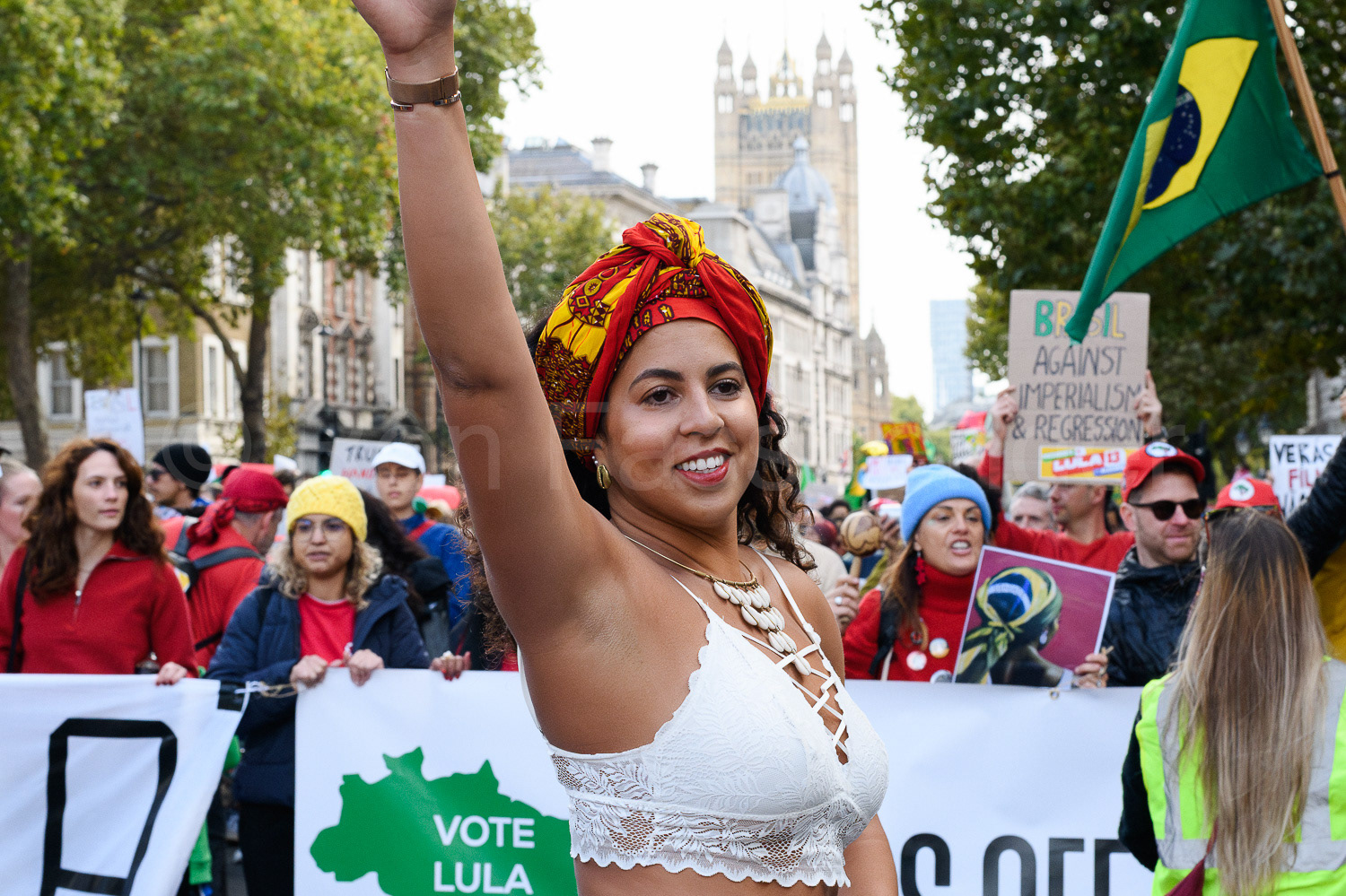 Lula supporters rally in London © Ron Fassbender