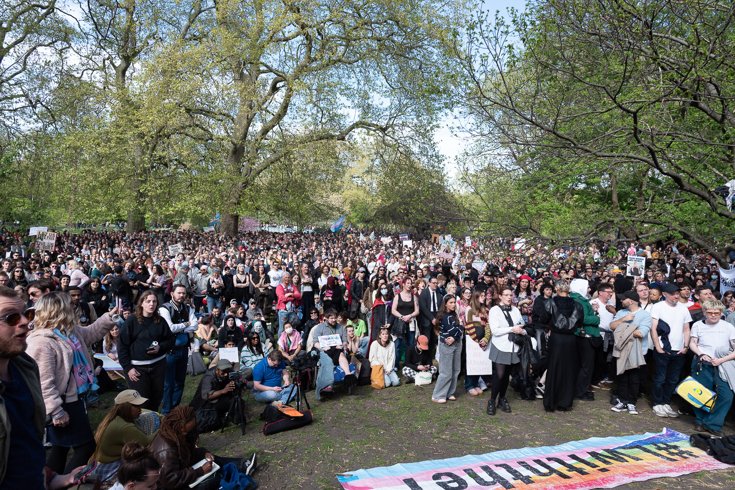 Trans rights demo, St James's Park, London © Ron Fassbender