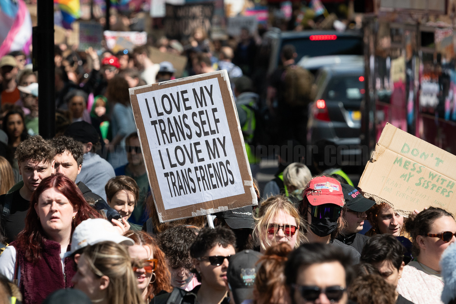 Trans rights demo, London © Ron Fassbender