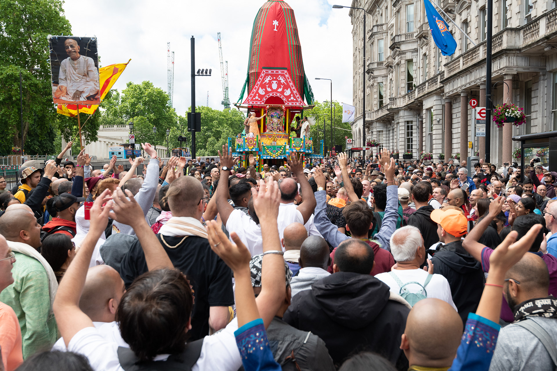 Ratha Yatra parade, London, UK. © Ron Fassbender
