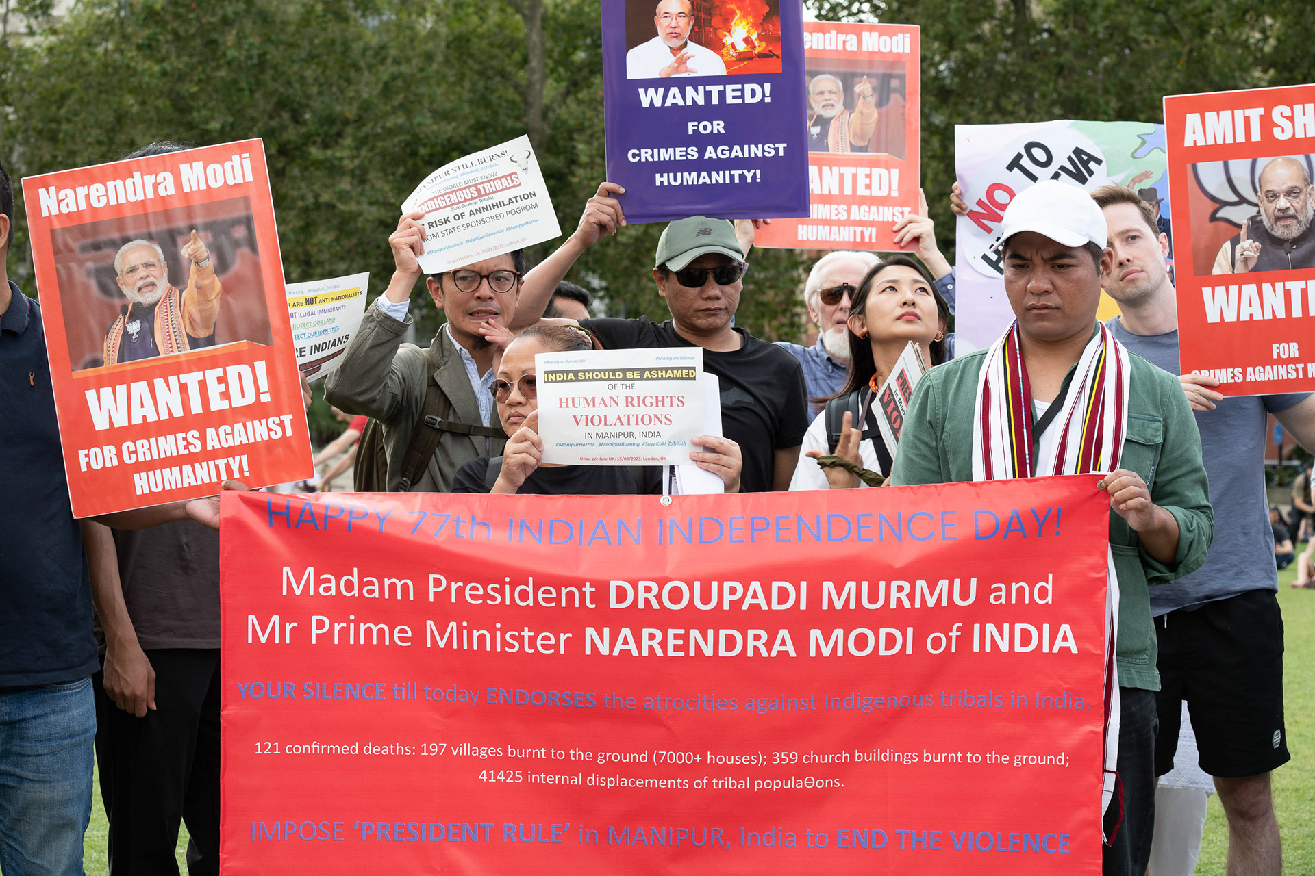 Stop The Manipur Killings demo © Ron Fassbender