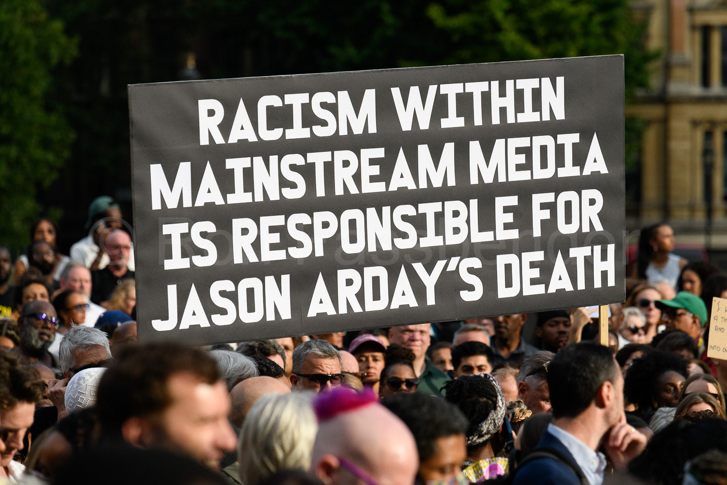 London vigil for Jason Arday © Ron Fassbender