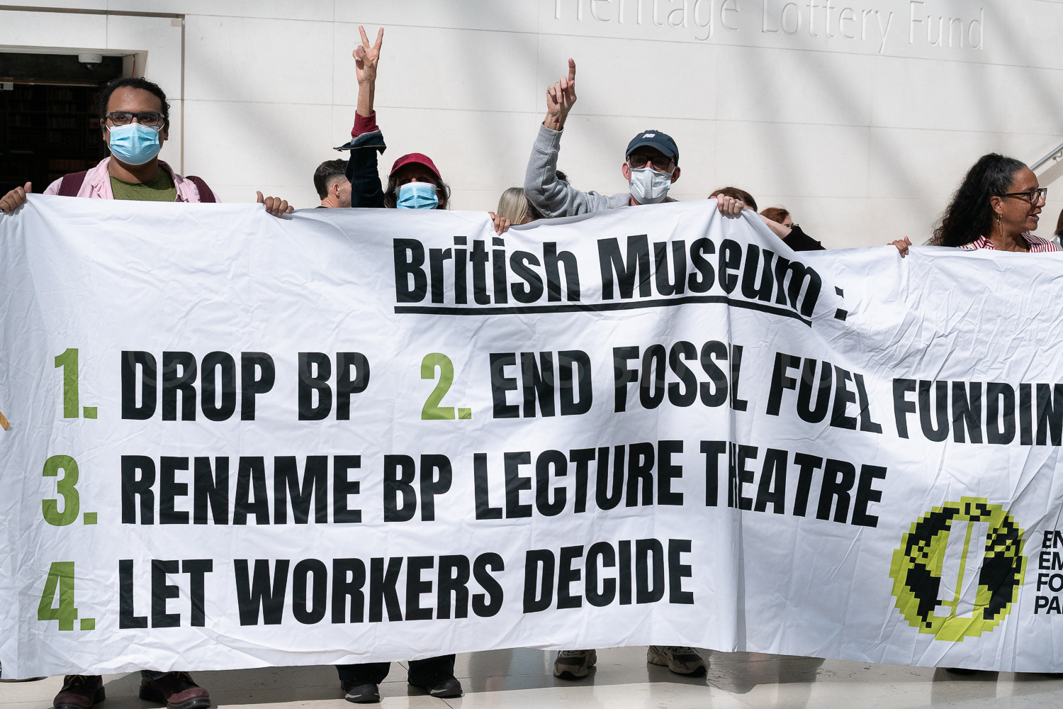 British Museum 'Drop BP' protest © Ron Fassbender