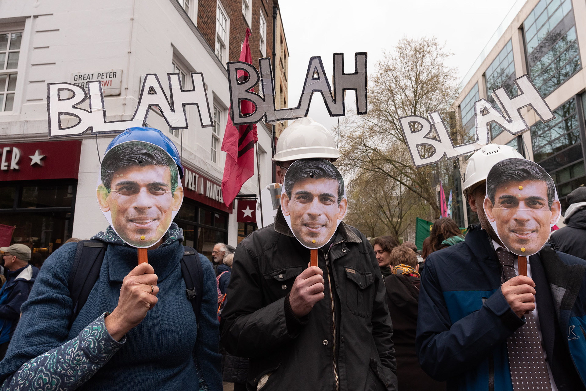 Rishi Sunak Blah Blah Blah © Ron Fassbender