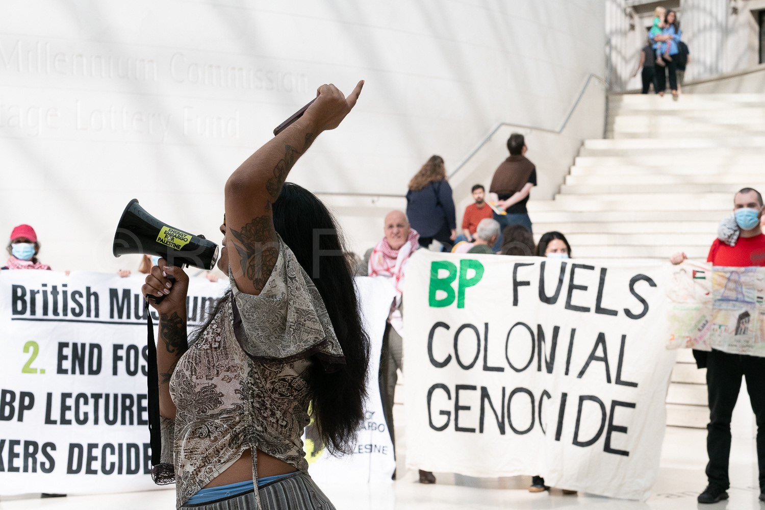 British Museum 'Drop BP' protest © Ron Fassbender